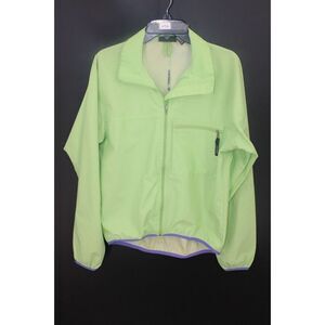 Patagonia Windbreaker Jacket Men's M Vintage 90s Full Zip Outdoor Lime Green